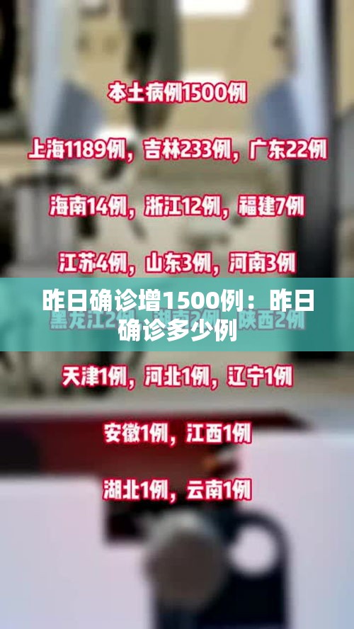 昨日确诊增1500例:昨日确诊多少例 昨日确诊增1500例:昨日确诊多少例