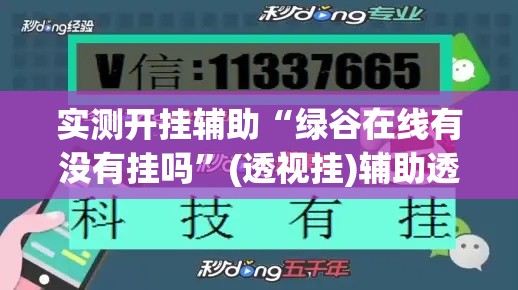 实测开挂辅助“绿谷在线有没有挂吗”(透视挂)辅助透视教程