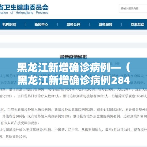 黑龙江新增确诊病例—(黑龙江新增确诊病例2841例) 黑龙江新增确诊病例—(黑龙江新增确诊病例2841例)