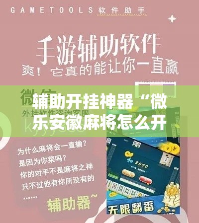 辅助开挂神器“微乐安徽麻将怎么开挂吗!辅助神器插件下载