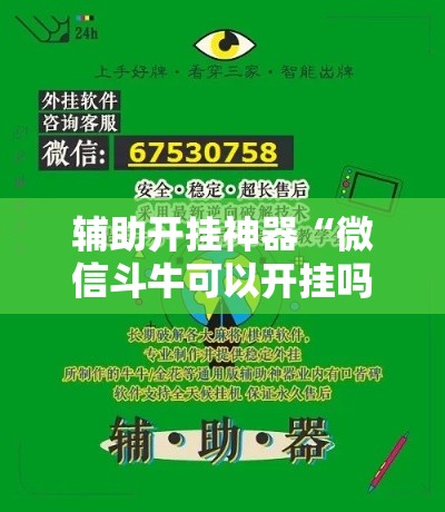辅助开挂神器“微信斗牛可以开挂吗	”透视开挂辅助教程