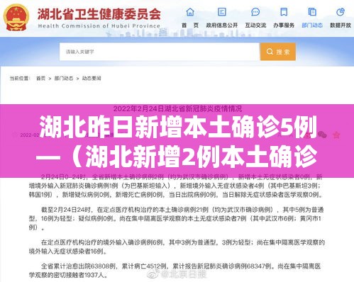 湖北昨日新增本土确诊5例—(湖北新增2例本土确诊轨迹) 湖北昨日新增本土确诊5例—(湖北新增2例本土确诊轨迹)