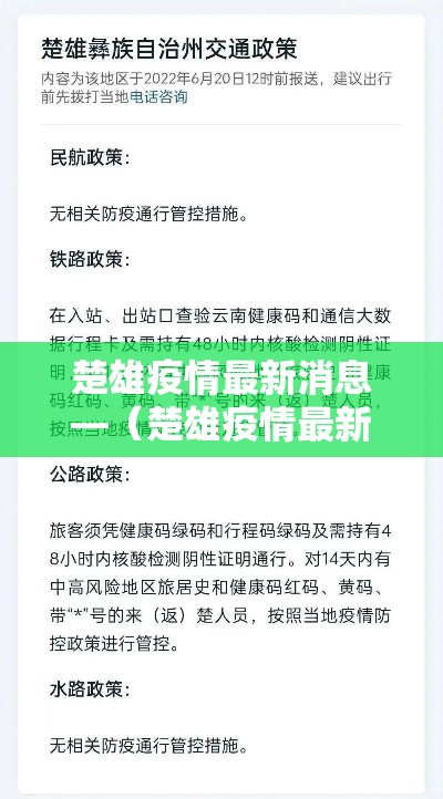 楚雄疫情最新消息—(楚雄疫情最新消息2021年4月9日) 楚雄疫情最新消息—(楚雄疫情最新消息2021年4月9日)