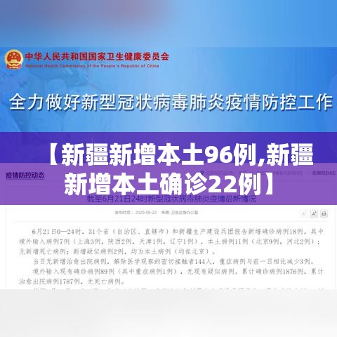 【新疆新增本土96例,新疆新增本土确诊22例】 【新疆新增本土96例,新疆新增本土确诊22例】