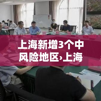 上海新增3个中风险地区›上海一地区调整为中风险 上海新增3个中风险地区›上海一地区调整为中风险