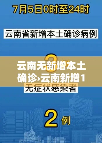 云南无新增本土确诊›云南新增1本土无症状 云南无新增本土确诊›云南新增1本土无症状