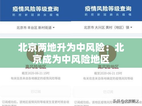 北京两地升为中风险:北京成为中风险地区 北京两地升为中风险:北京成为中风险地区