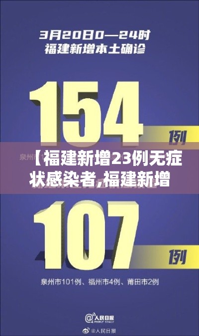 【福建新增23例无症状感染者,福建新增5例新型冠状】 【福建新增23例无症状感染者,福建新增5例新型冠状】