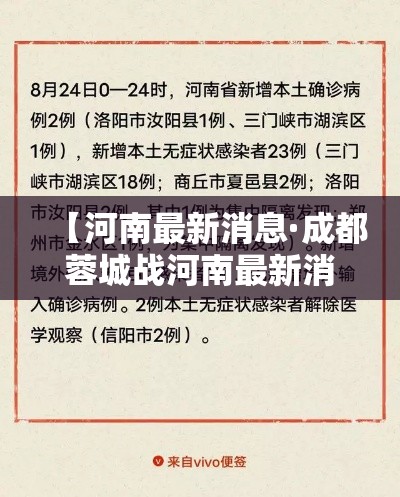 【河南最新消息·成都蓉城战河南最新消息】