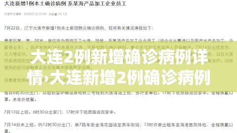 大连2例新增确诊病例详情›大连新增2例确诊病例行动轨迹