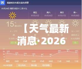 【天气最新消息·2026高温天气最新消息】 【天气最新消息·2026高温天气最新消息】