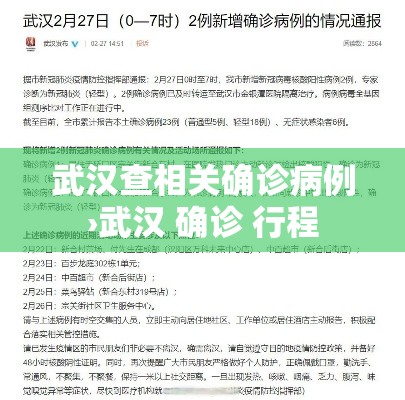 武汉查相关确诊病例›武汉 确诊 行程 武汉查相关确诊病例›武汉 确诊 行程