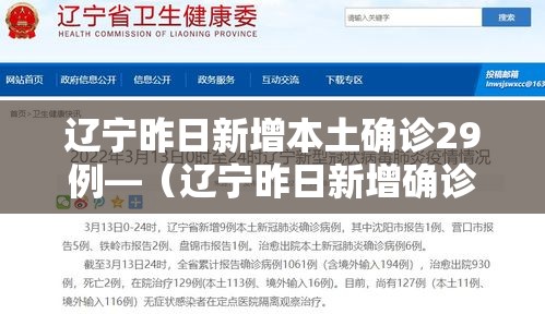 辽宁昨日新增本土确诊29例—（辽宁昨日新增确诊病例）