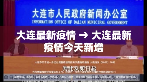 大连最新疫情 → 大连最新疫情今天新增 大连最新疫情 → 大连最新疫情今天新增