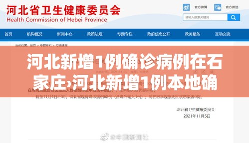 河北新增1例确诊病例在石家庄›河北新增1例本地确诊在石家庄