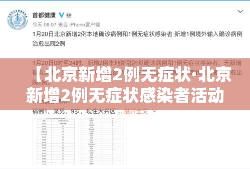 【北京新增2例无症状·北京新增2例无症状感染者活动轨迹】 【北京新增2例无症状·北京新增2例无症状感染者活动轨迹】