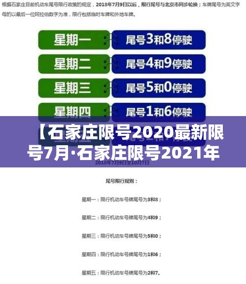 【石家庄限号2020最新限号7月·石家庄限号2021年7月限号】 【石家庄限号2020最新限号7月·石家庄限号2021年7月限号】